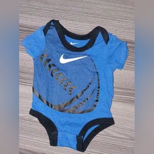 Baby Boys Nike 3m Onesie One Piece Football Bodysuit